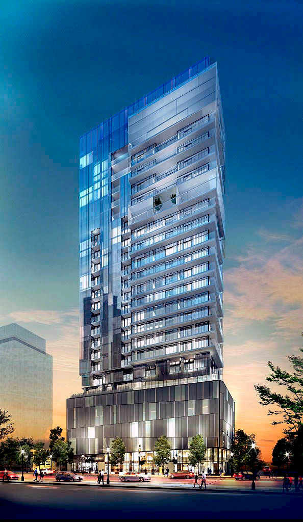 Adi’s 26-storey condo proposal for Martha Street in downtown Burlington received Ontario Municipal Board approval Feb. 13. Pictured is a 2016 rendering.