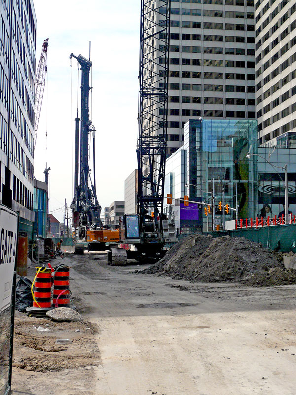 Eglinton LRT constructor Crosslinx has accelerated its employee fit-for-duty education program in the wake of last week’s alleged jobsite marijuana incident. Pictured is Crosstown construction.