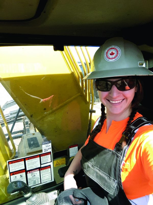 Megan Morley is an operator for Northern Mat and Bridge.