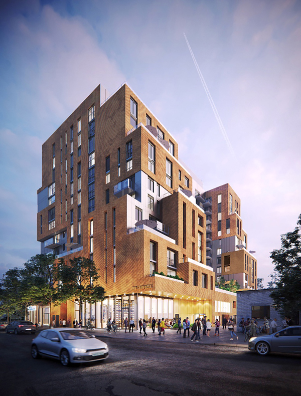 A 14-storey Toronto development by TAS will combine new space for the Perth Dupont library branch with 235 units of rental apartments.