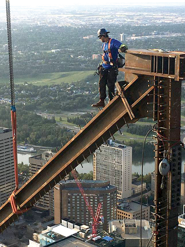 Recently, Ironworkers Local 720 workers recreated historic poses on what will be the 69th floor of the Stantec Tower in downtown Edmonton and posted the photos to social media. The incident is being examined by Occupational Health and Safety Alberta.