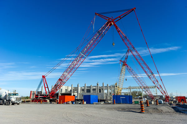 Graham Construction led the 20-hour continuous concrete pour on the Canada Royal Milk Plant project site in Kingston, Ont. with the help of trade partners Northfleet Concrete Flooring, Gordon Barr Ltd., Modern Niagara, Alliance Forming Ltd., Kimco Steel, Verdi Alliance, Lafarge Canada, J.L. Richards and Cambium.