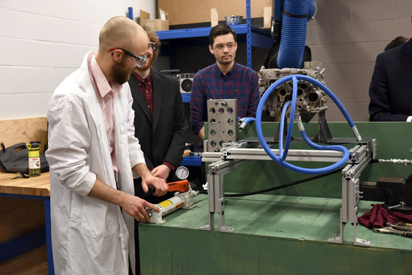 Students enrolled in courses in the Faculty of Sustainable Design Engineering at the University of P.E.I. are required to develop a prototype or a proof of concept project for industry clients. They are encouraged to seek advice from technologists on issues like machining, welding and how to find ways to modify designs for ease of fabrication.