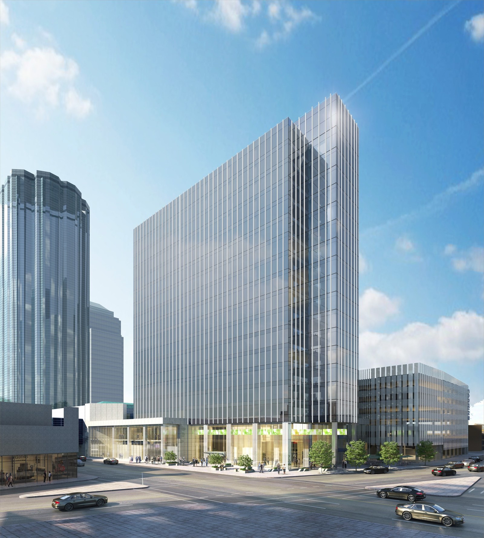 Pictured is an architect's rendering of HSBC Bank Place in Edmonton.
