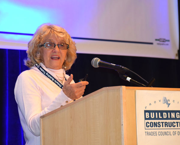 De Novo Treatment Centre executive director Marie Lloyd spoke to delegates attending the recent Provincial Building and Construction Trades Council of Ontario annual meeting about plans for expansion of the addictions facility.