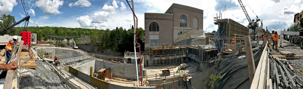 The smallest generator at the century-old Ranney Falls Generating Station in Campbellford, Ont., also known as “The Pup,” is being replaced with a new, modern unit and housed in a newly constructed powerhouse. The Pup will not be demolished, it will remain on the property. The new powerhouse will have masonry stone matching the existing powerhouse to reflect the heritage and culture of the building and community.