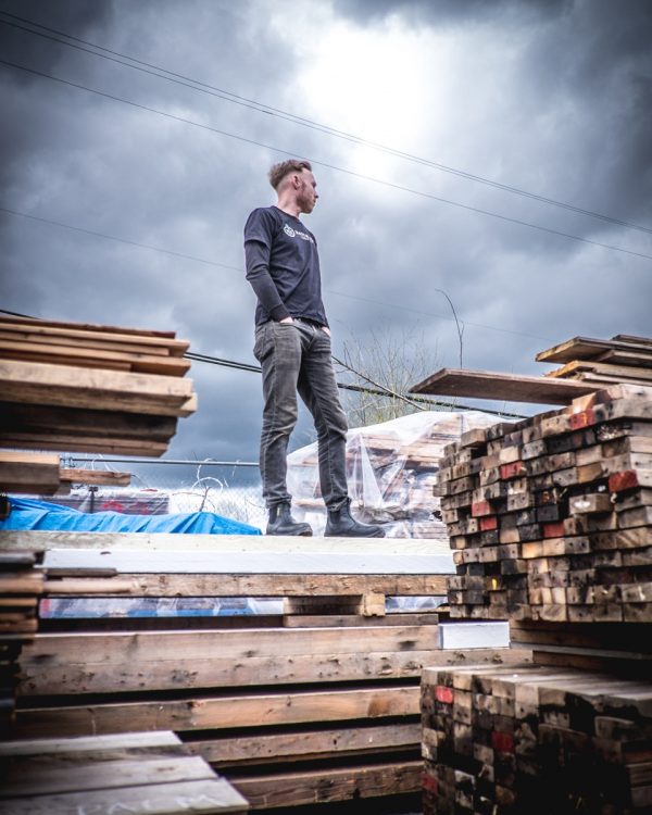 Thirty-four-year-old building contractor Adam Corneil operates Vancouver-based Unbuilders Deconstruction which takes a different angle to demolition. The work is done by hand and the wood frame is carefully salvaged for reuse.