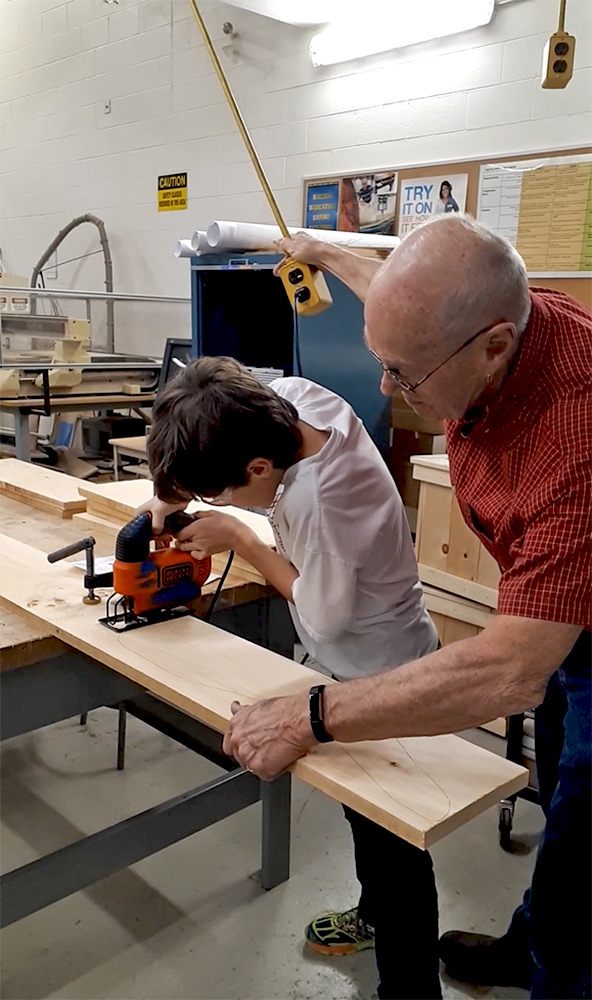 The after-hours carpentry program being operated by the Municipality of Strathroy-Caradoc started at the local high school in February. Their instructor is from the local high school and has a background in the trade.