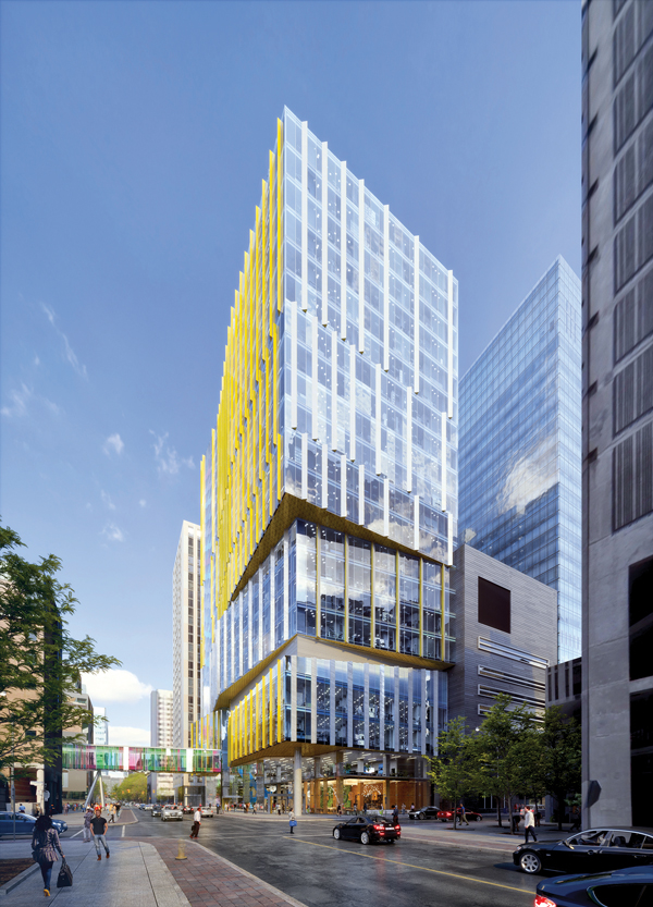 B+H said in a release it designed the facade of the new SickKids Patient Support Centre in Toronto with a significant degree of transparency to foster connectivity between SickKids and the surrounding community.