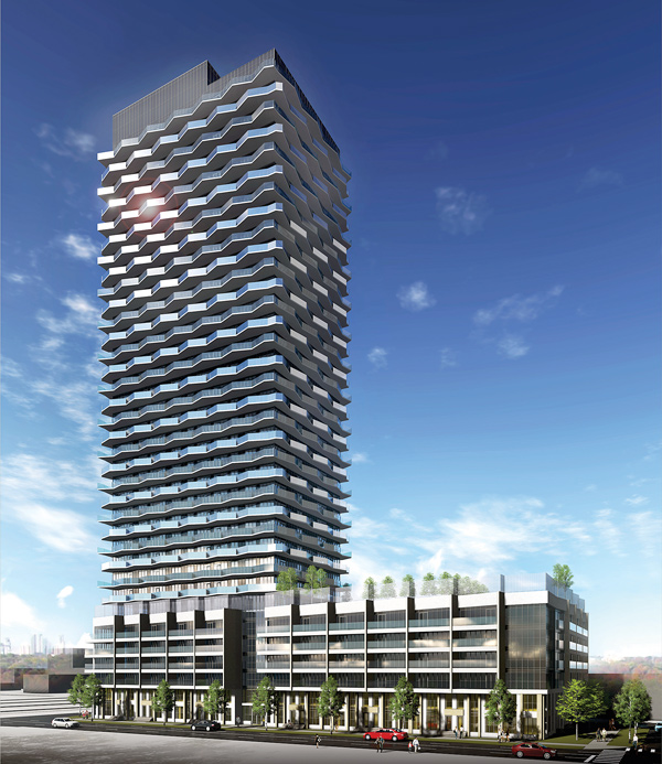 One of two projects Altree Developments recently announced for Toronto is a 35-storey condo tower set to rise in the Queensway community of Etobicoke that is targeted at first-time buyers and families.