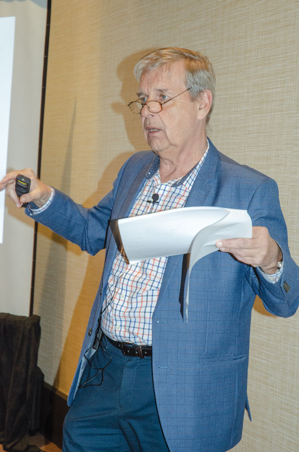 Gerry Russ of Aon discussed contractor challenges at the Ontario General Contractors Association’s 11th Construction Symposium held in Blue Mountain, Ont.