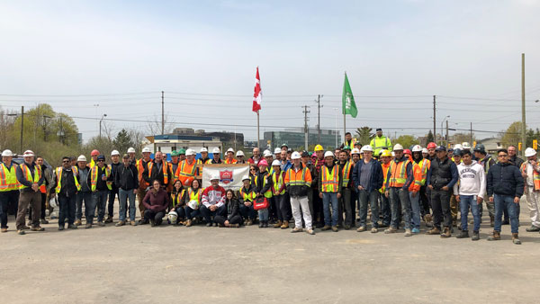 Safety Week activities were organized by construction firms across Canada and the U.S. the week of May 6 to 10. Walsh Canada held an event at the Osler Health Etobicoke General Hospital site in Etobicoke, Ont. May 9 to celebrate over one million person hours and no lost time injuries.