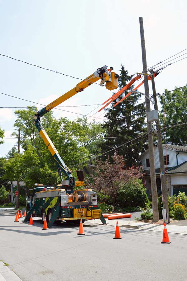 Upgrades by Alectra Utilities in the Dundas community of Hamilton will include installation of 291 poles, replacement of 25.2 kilometres of overhead powerline conductor and installation of 91 transformers and 16 switches.