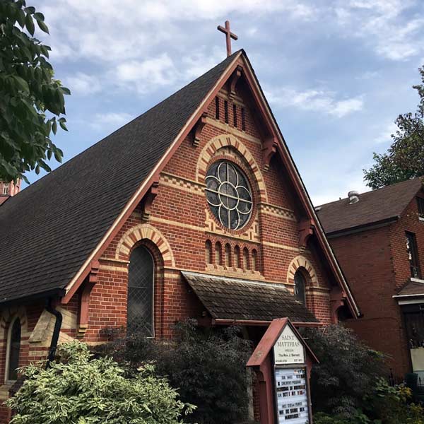 St. Mathias, Bellwoods was built in 1873 and designed by Frank Darling.