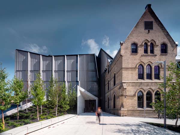 The design team of NADAAA Architects, ERA Architects, Adamson Associates and Public Works was recognized by Heritage Toronto for its work on the John H. Daniels Faculty of Architecture, Landscape, and Design adaptive reuse project at One Spadina Crescent.