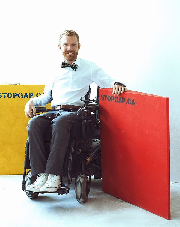 Luke Anderson, the founder of the StopGap Foundation based in Toronto, has been honoured by Governor General Julie Payette with a Meritorious Service Decoration (Civil Division) for his invention of portable accessibility ramps.