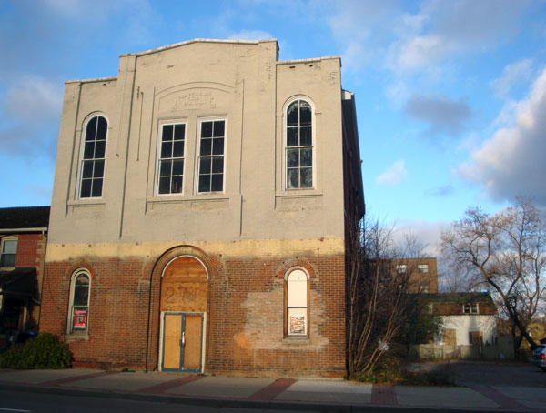 The new owner of the Oddfellows Hall building in Mississauga, Ont., Praveen Manchanda, commissioned Arcana Restoration to restore the structure for probable commercial use. It’s pictured in 2012.