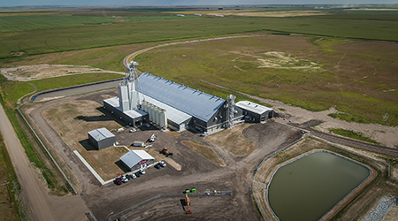 Crews have wrapped up work on the Co-op Fertilizer Terminal in southern Alberta. The terminal will provide products to the region’s agricultural industry.